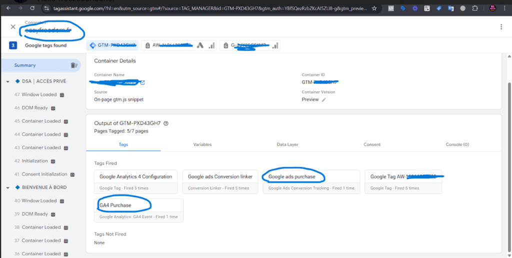 Purchase and Conversion for Tracking for DSA