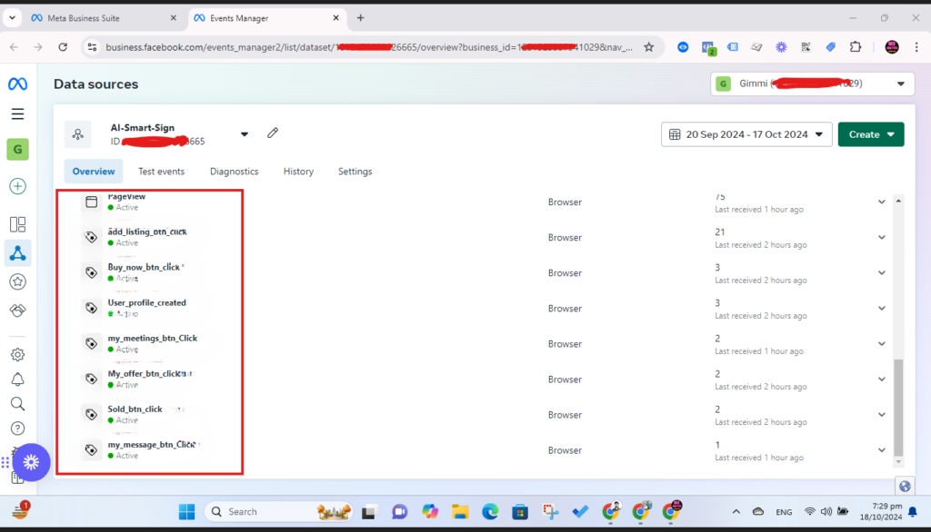 Faebook pixel and Custom Event tracking for Aismartsigns 2 final